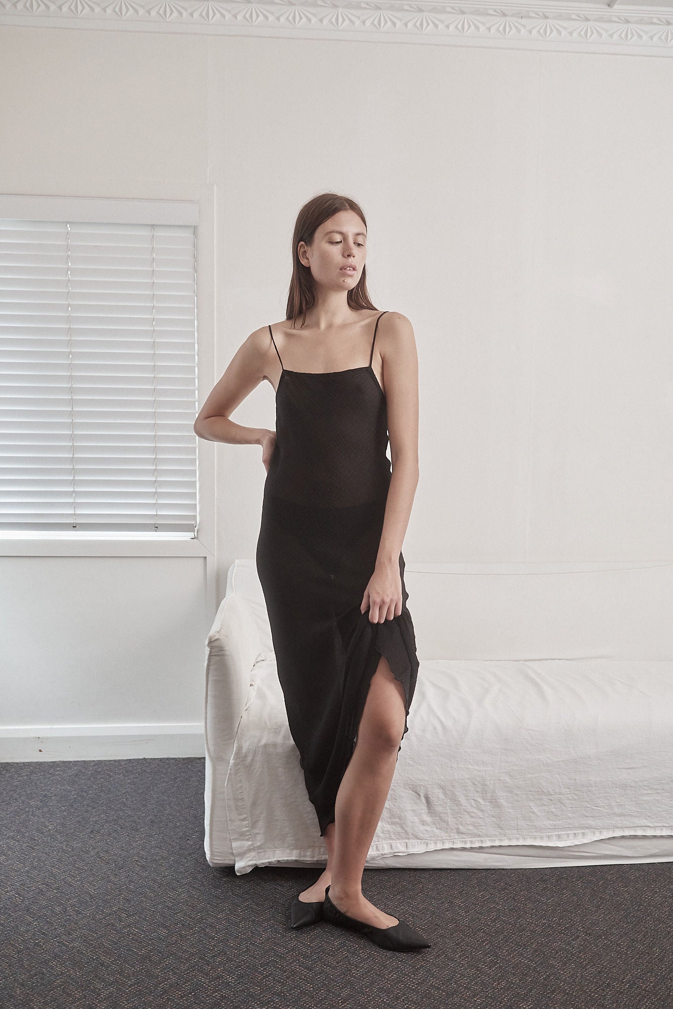 Load image into Gallery viewer, ABSTRACT DRESS - BLACK