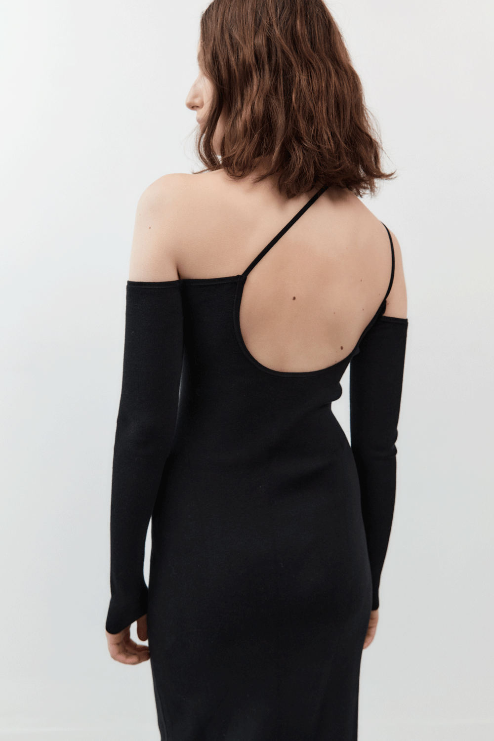 Load image into Gallery viewer, Knit Midi Dress - Black