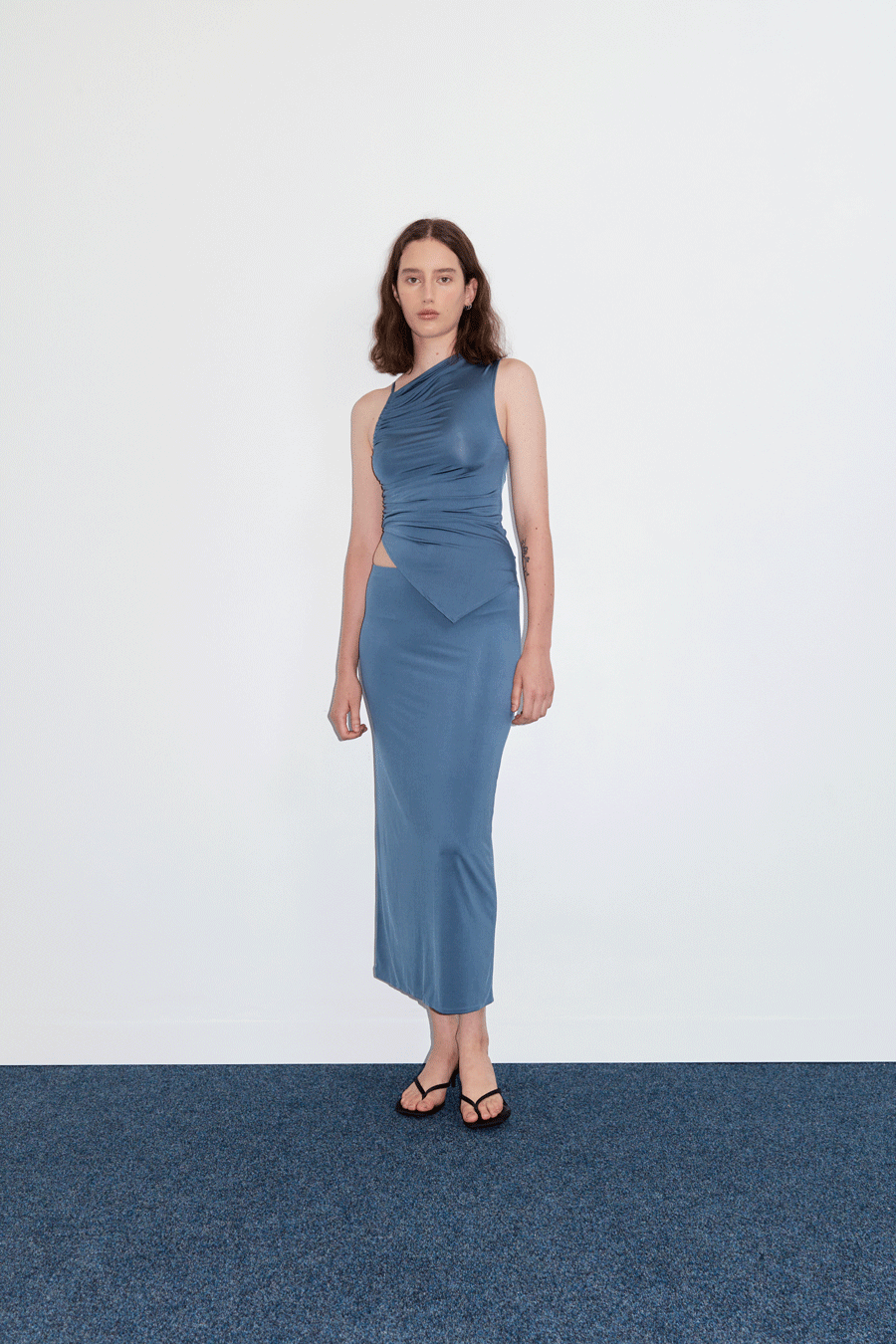 Load image into Gallery viewer, Midi Skirt - Slate