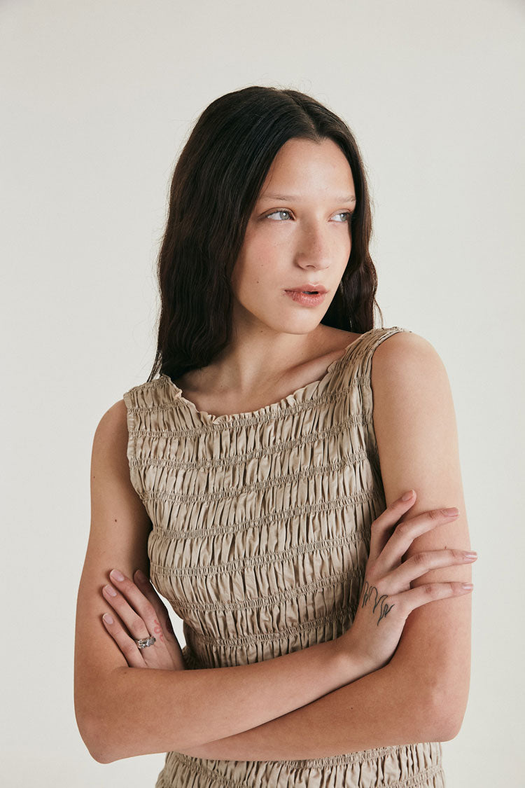 Load image into Gallery viewer, Cometa Dress - Sand