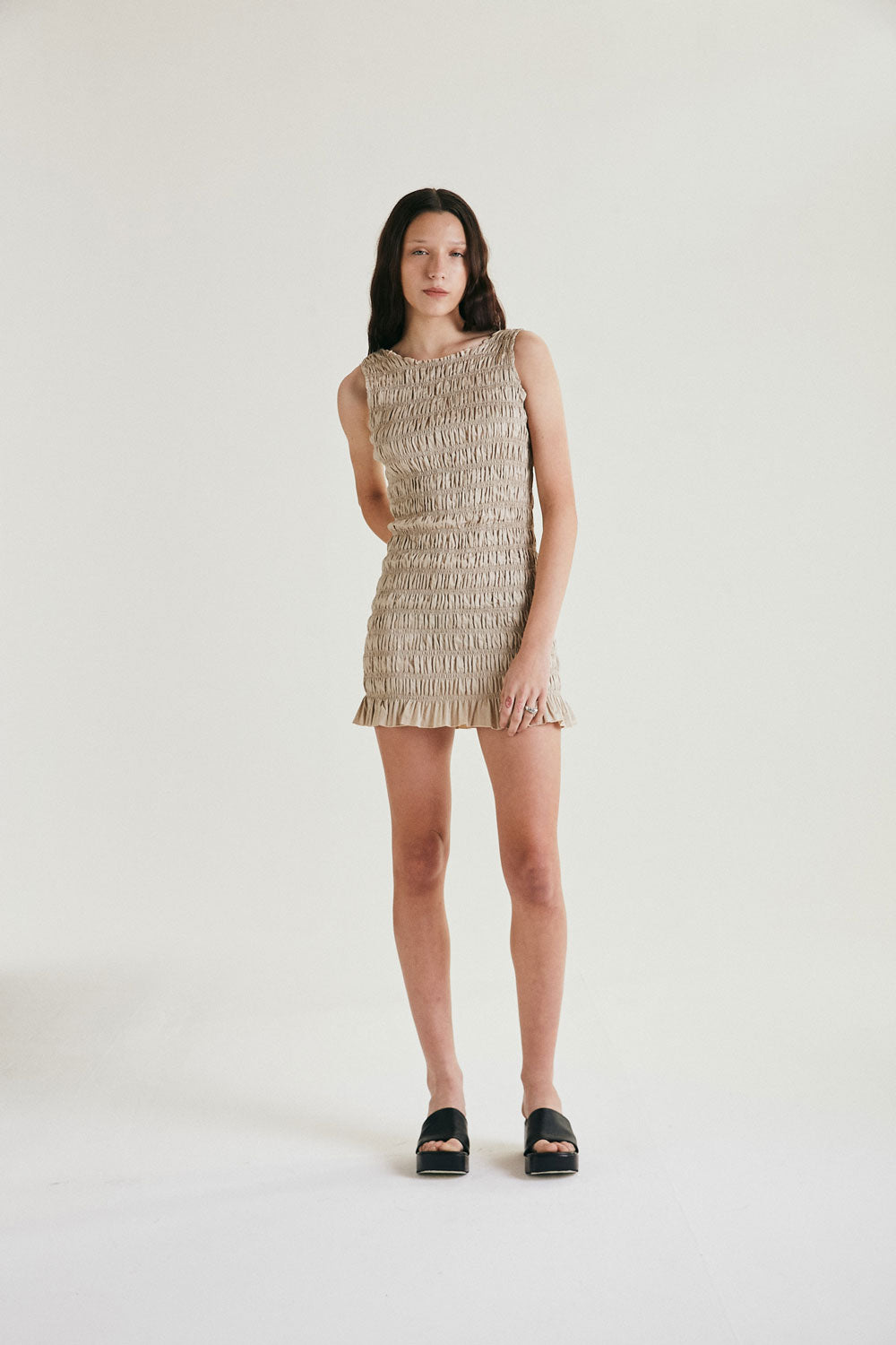 Load image into Gallery viewer, Cometa Dress - Sand