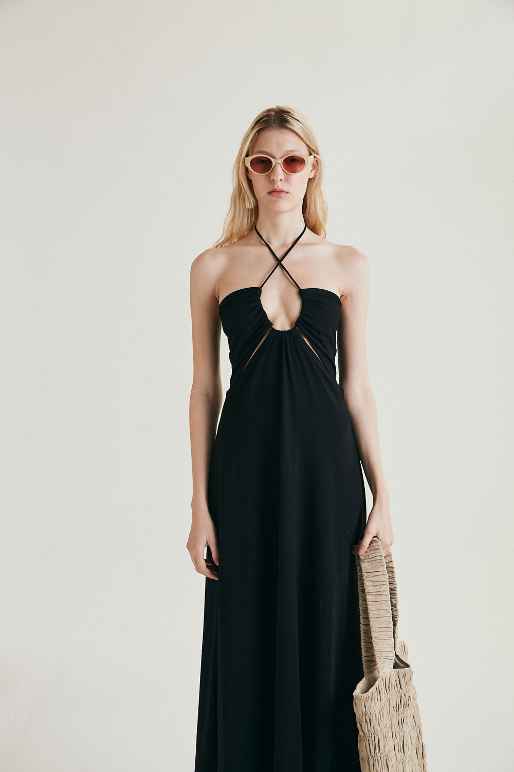 Load image into Gallery viewer, LUNA DRESS - BLACK