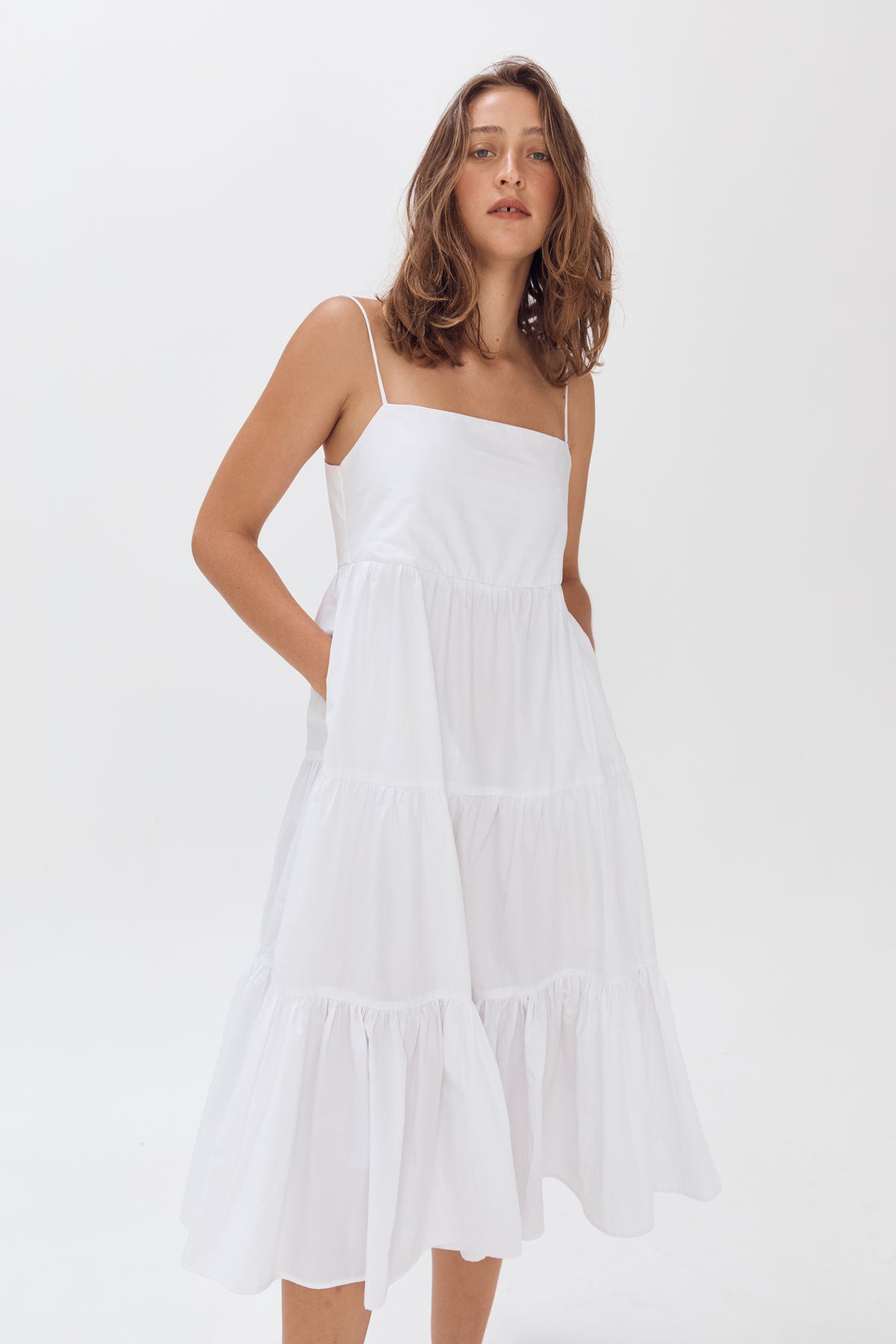 Load image into Gallery viewer, Salvia Dress - White