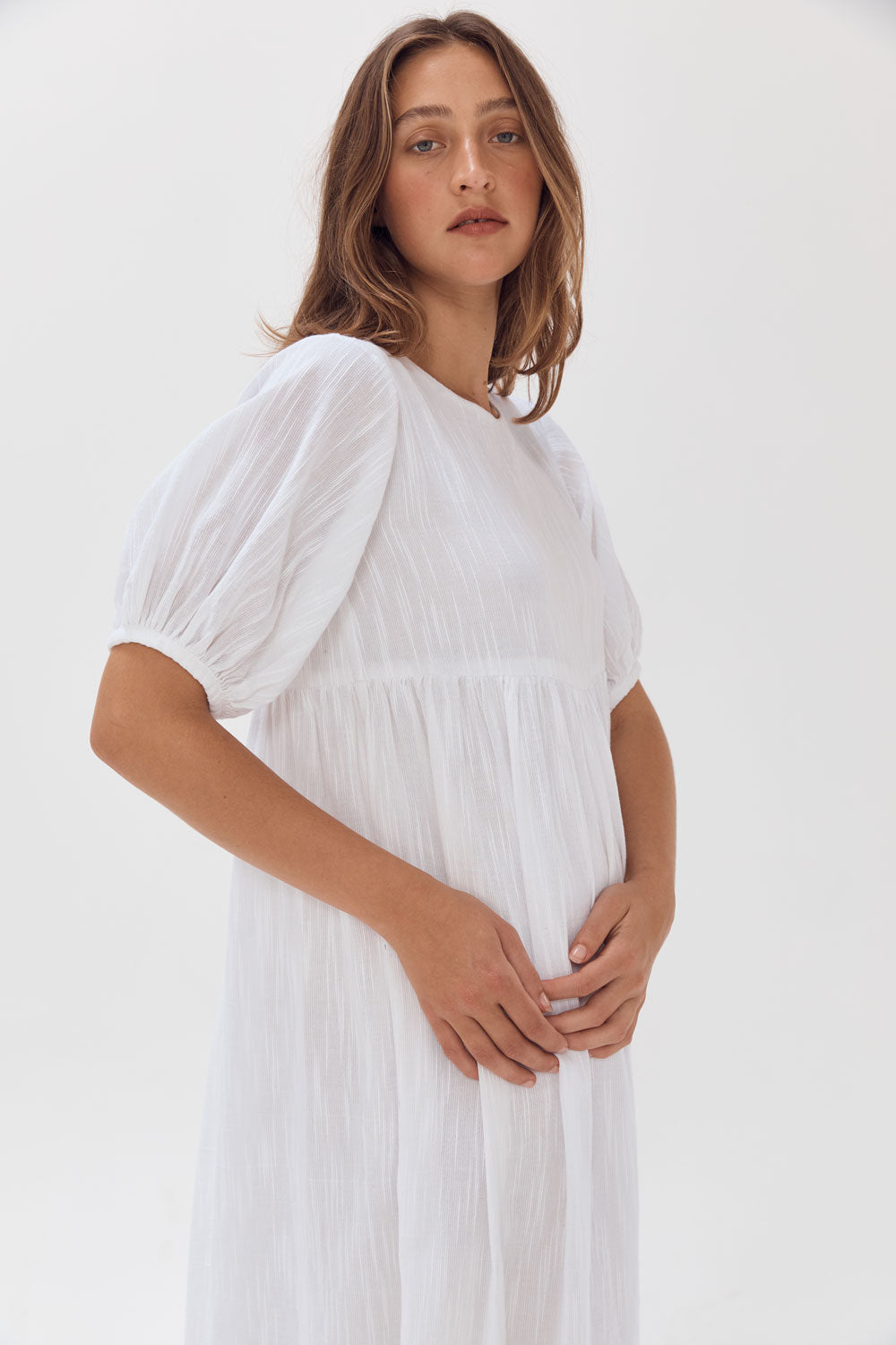 Load image into Gallery viewer, Agua Dress - White