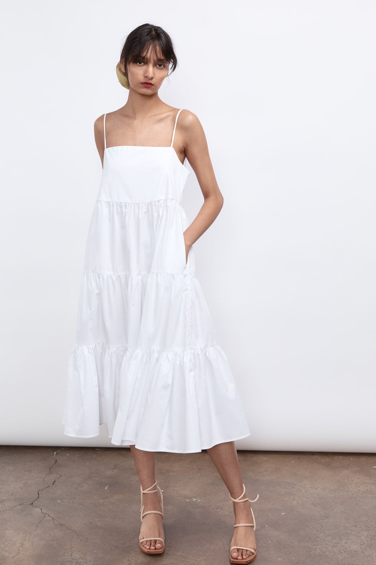 Load image into Gallery viewer, Salvia Dress - White