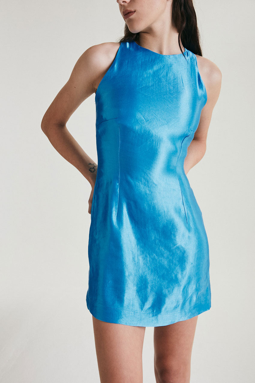 Load image into Gallery viewer, GALACTICO DRESS - CYAN
