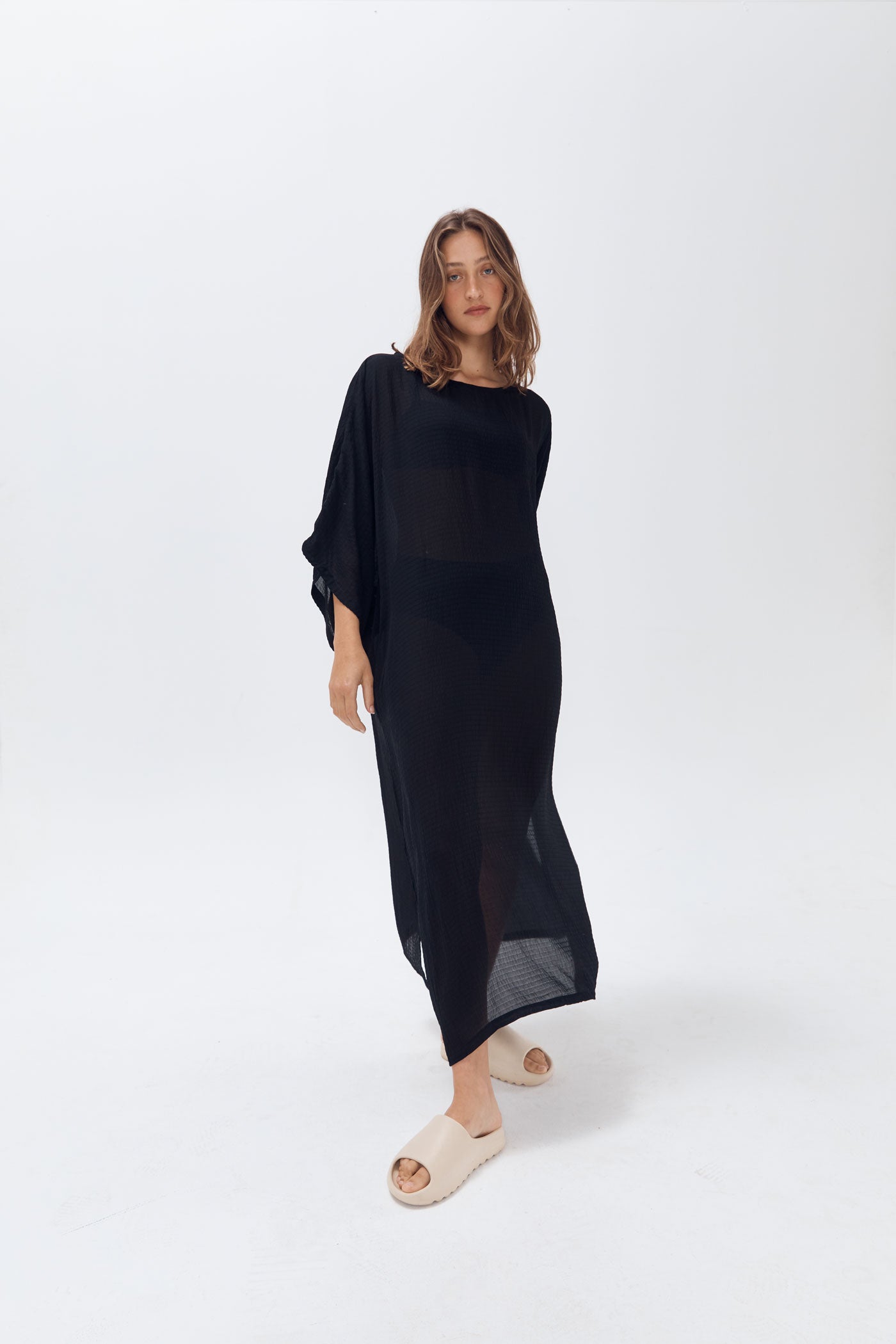 Load image into Gallery viewer, Laguna Kaftan - Black
